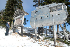 Mission Ridge - the wing of a bomber